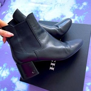 Coach | Tia Booties; Size 9.5, supple black leather, Box Included!